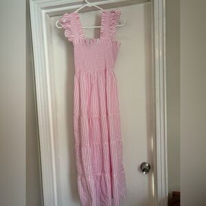 Hill House Pink and White Striped Ellie Dress